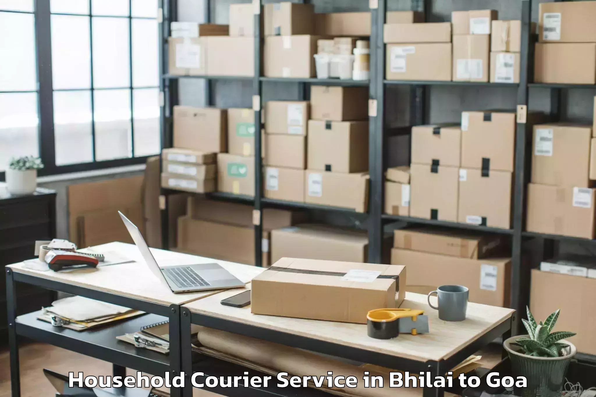 Book Your Bhilai to Cuncolim Household Courier Today